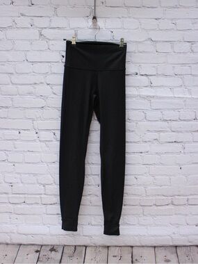 Savvi Crane Black Stirrup Leggings Size Small